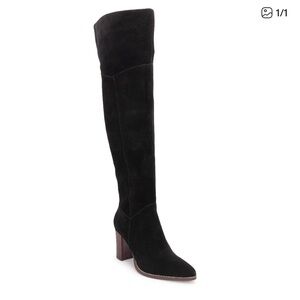 Crown Vintage Black Knee-High Women's Boots